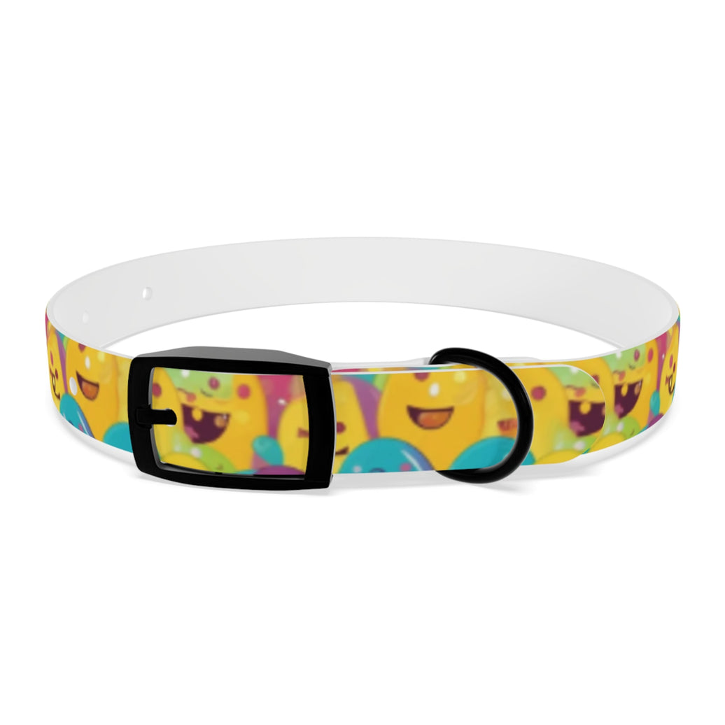 Giggle Crowd of Rainbow Blob Critters - Pet Collar Pet Zen