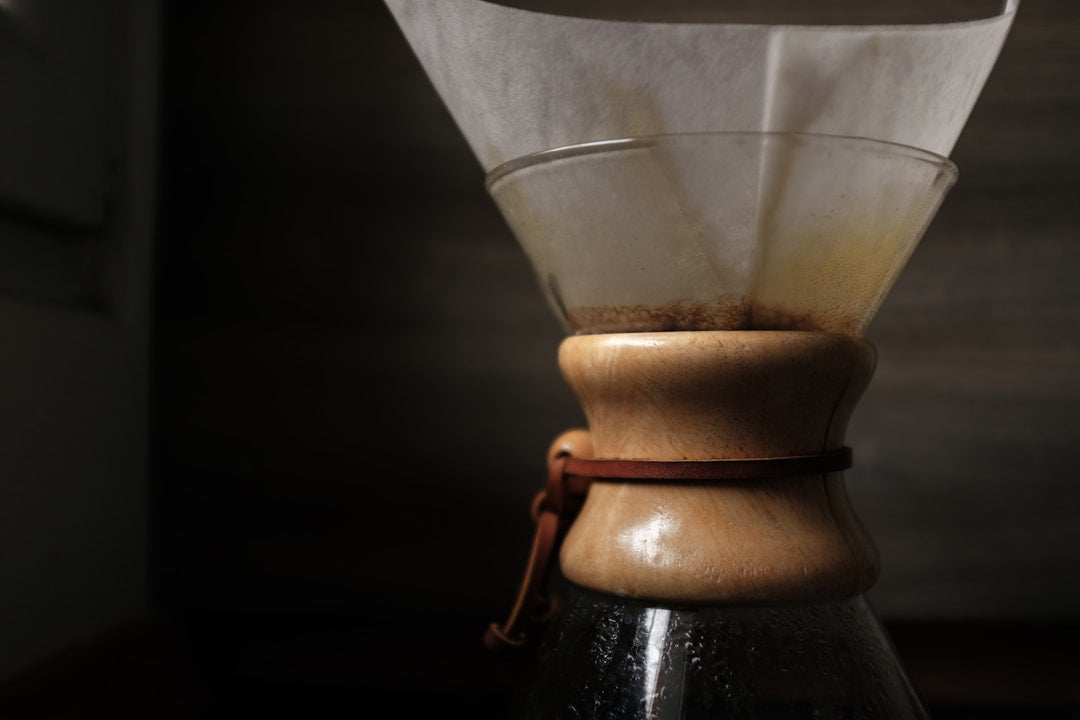 Pour over coffee brewing with a Chemex
