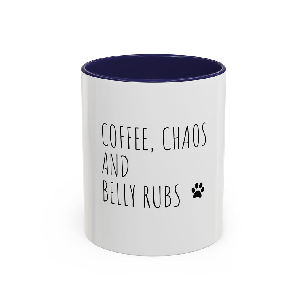 image Coffee, Chaos & Belly Rubs Personalized Mug 🐾